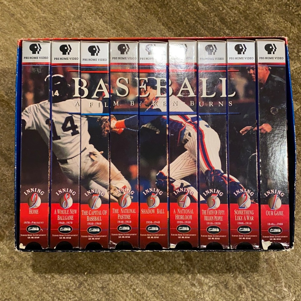 “Baseball” A Film By Ken Burns VHS Complete Set